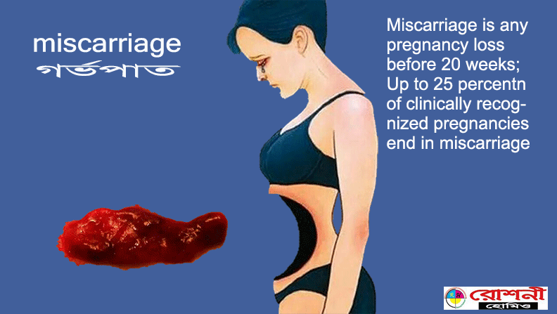 miscarriage গর্ভপাত