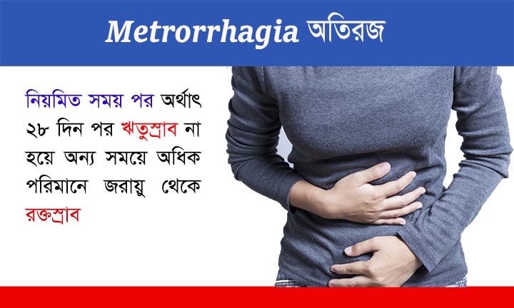 অতিরজ বা মেট্রোরেজিয়া (Metrorrhagia)